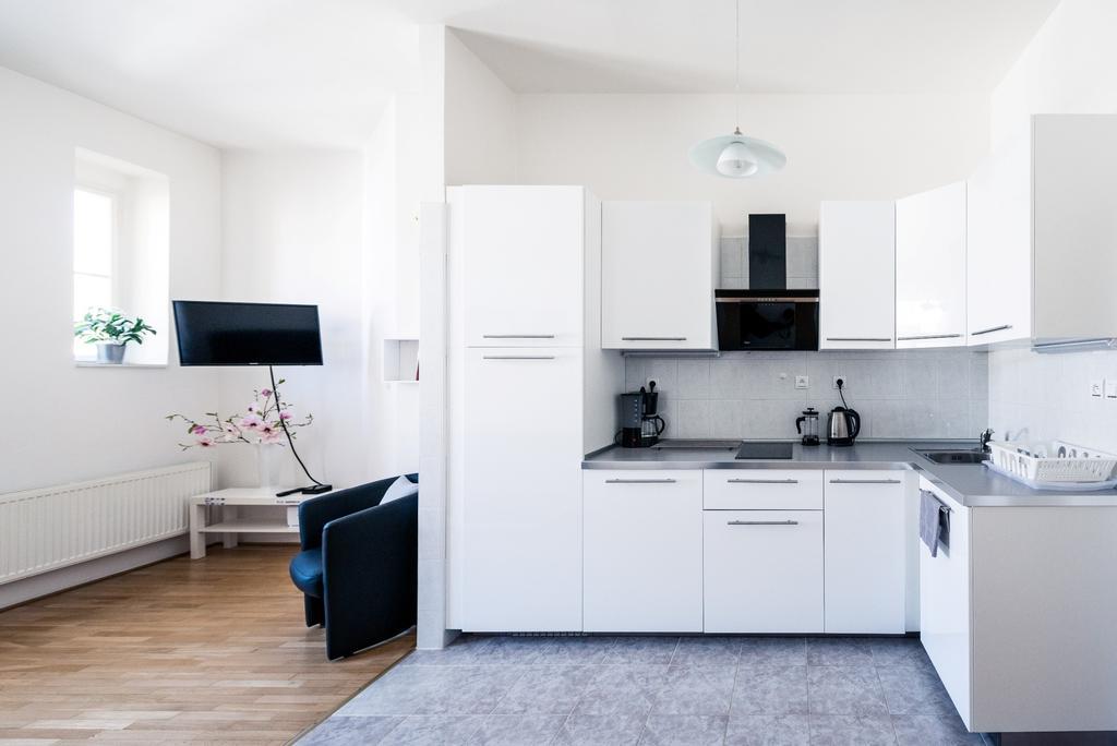 Modern Apartment Riegrovy sady Prag Værelse billede